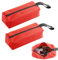 2 Stück kleine Werkzeugtasche,Multifunktionale Werkzeugtaschen, Reißverschluss-Werkzeugtaschen,24 x 9,5x7cm,Werkzeug-Organizer für kleine Werkzeuge, 600D Polyester, Tragbar, Hängbar, (Rot)