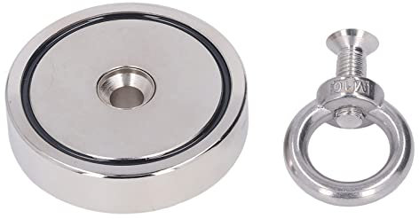 Angelmagnete 250 Kg Zugkraft N Eodym-Magnete N Ickel-kupferbeschichteter NdFeB-Magnet Mit Ringschnalle Zum Apportieren Im Fluss Und Zum Magnetfischen