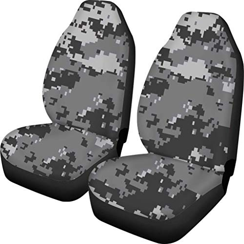 djfhwvjxt Camo Autositzbezüge, Muster, Camouflage, Schalensitze, Kissen-Set, CarSCover6