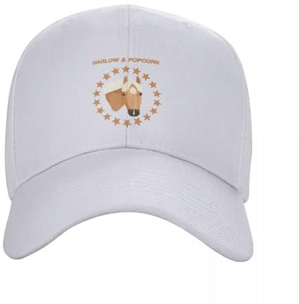 ENWIND Baseballmütze Harlow and Popcorn Popcorn The Pony Cap Baseball Cap Luxus Mann Hut Kappe Baseball Cap Männer Damen Hut
