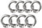 Tuerca anular Tuerca anular de acero inoxidable Tuercas anulares de acero inoxidable Tuercas anulares para montaje en cuerda Accesorios de elevación Pulido de superficies Plata 10 unidades (M10)