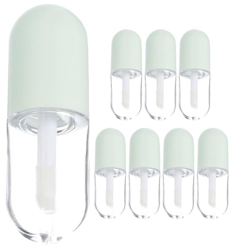 Gogogmee 8 Stück Leere Lipgloss Röhrchen 5Ml Nachfüllbare Lippenöl Behälter Aus Kunststoff Für Diy Lippenpflege Reise Kosmetik Zubehör