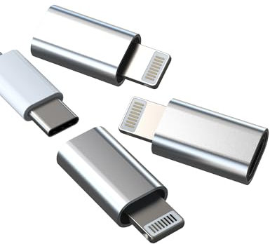Adattatore di ricarica USB C a Lightning (3 pezzi) Type-c Female Jack di ricarica per iPhone14 Pro Max spina Pd Power Data Sync Converter per Apple MFI Certified per iPad Charger Accessori Adattatore