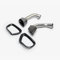 1 Paar Auspuffblende Kompatibel for BMW X5 E70 2008-2013 Auspuffblende 304 Edelstahl Schalldämpferblende Autoauspuffblende(Black)
