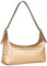 molshine Hobos-Schultertaschen für Damen,gewebte PU-Leder-Tragetaschen,Handtasche,modische Damen-Freizeittasche mit Griff oben für Arbeit Freizeit Einkaufen (Gold)