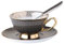 YAIUNHIQ Tazas de té de Porcelana Fina China, Taza de café y platillo, Servicio de vajilla, Taza de café de Porcelana, Taza de té de cerámica,C