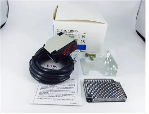 Motor de puerta corrediza, Puerta batiente corredera de garaje de 4m y abridor de puerta fotocélula infrarroja reflectante/Sensor infrarrojo haz de ojo fotográfico para motor de puerta corrediza(12v 2