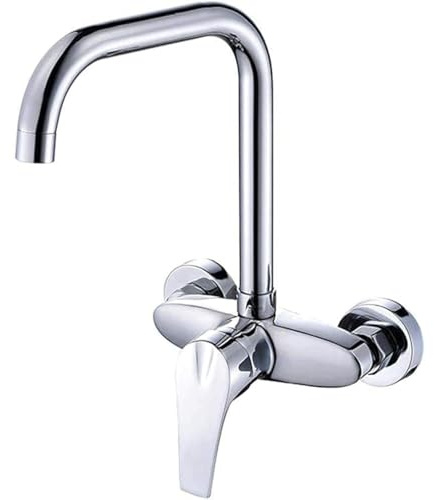 Warm- & Kalt Spültischarmatur für Wandmontage - Vielseitiger Küchen- & Badarmatur, ideal für Waschbäder & Balkone, langlebiges & stilvolles Design