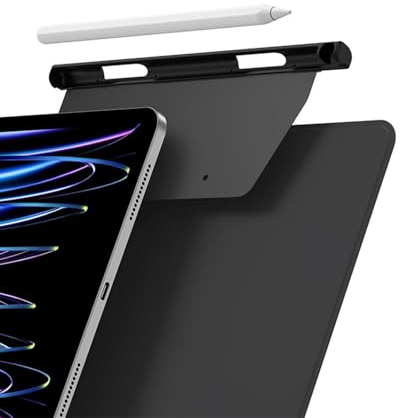 DAFNE Pencil Portalápices para Apple Pencil 2ª Generación Funda Compatible con Magic Keyboard, Smart Keyboard Folio y otras Funda Magnética, Soporte para Lápiz Stylus para iPad – Negro