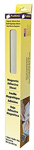 Magnum Magnetics Corp Lámina magnética con Adhesivo, Material sintético, Multicolor, 12 x 24-Inch