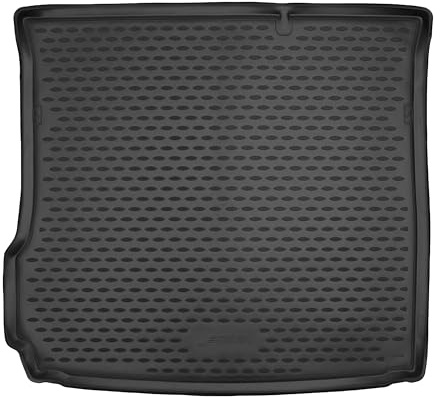 PETEX 3D Kofferraum Schalenmatte Passform für VW Golf V Limousine ab 09/2003-2008 / Golf VI ab 2008-10/2012 mit Vollrad, Kofferraumwanne in schwarz