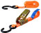 Spanngurt mit Ratsche und Haken, 25mm breit 5m lang, bis 700kg, Spanngurt orange, Zurrgurte für Ladungssicherung, Spanngurte Haken, Gurtband, Spanngurt 5m