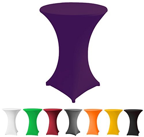 Babat Stehtischhusse Stretch in Farbe lila und Durchmesser 70-75 für Bistrotisch/Stehtisch