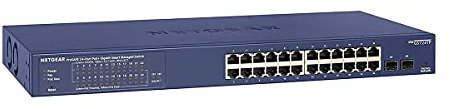 Netgear GS724TP Géré L2/L3/L4 Gigabit Ethernet (10/100/1000) Noir, Gris 1U Connexion Ethernet, supportant l'alimentation via ce port (PoE) - Commutateurs réseaux (Géré, L2/L3/L4, Gigabit Ethernet (10/100/1000), Connexion Ethernet, supportant l'alimentation via ce port (PoE), Grille de montage, 1U) Noir/Gris