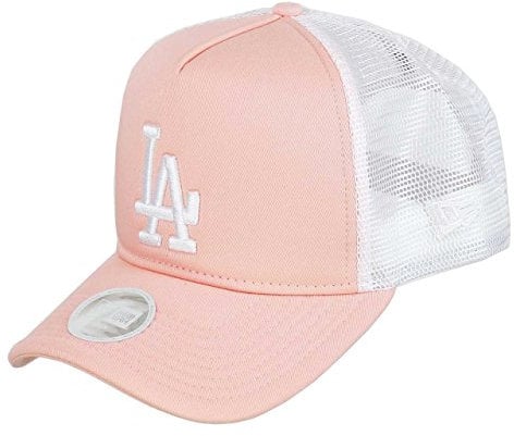 New Era WMNS Leag Esnt Trucker Damen Adjustable Cap LA Dodgers Rosa Weiß, Size:ONE Size