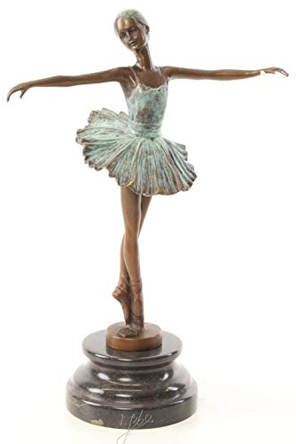 Decoratie Bronzefigur Skulptur Statue Ballett Tänzerin 29,5 cm