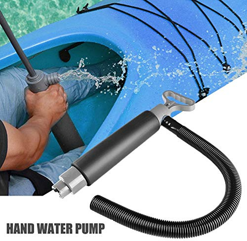 Sunnyushine Bilgenpumpe Manuelle Wasserpumpe Mit Schlauch Für Kanuboote, Handpumpen Siphonboot Kajak Manuelle Wasserpumpe, Entwässerungspumpe, Kajakzubehör, Kajak-Bilgenpumpe