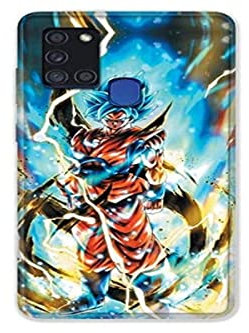 Cokitec Schutzhülle für Samsung Galaxy A21S, Manga Dragon Ball Sangoku, Weiß