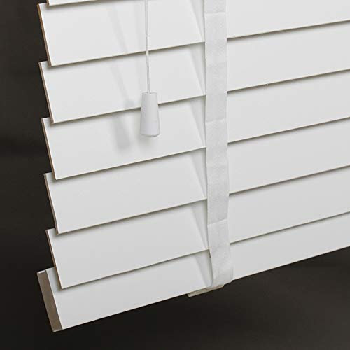 Jolan Holzjalousien für Fenster, Jalousien, staubdicht/wärmeisoliert, Jalousien aus Kunstholz, anpassbar, 50 x 60 cm