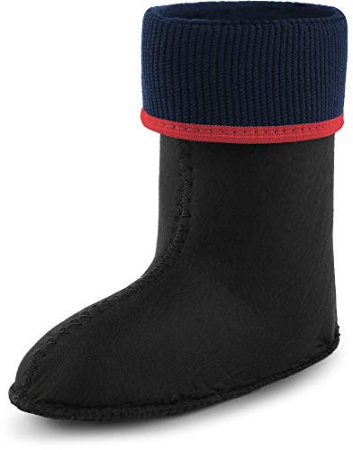 Ladeheid Kinder Mädchen Jungen Wärmende Stiefelsocken für Gummistiefel Innenschuh KL058 (Rot, 30 EU)