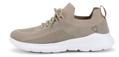 PITAS Walk IN Marco | Zapatillas de Hombre Casual Tipo Sneaker | Deportivas de Hombre para el Verano sin Cordones | Zapatillas de Verano Taupe 44