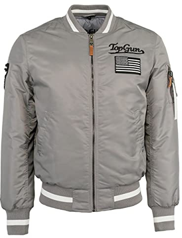 Top Gun Herren Bomberjacke Tg20212518 Light Grey,XL
