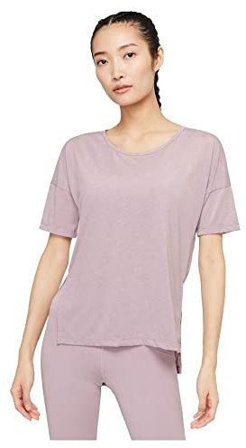 Nike Women's Yoga Layer T-Shirt, Lila, S