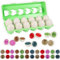 Luclay Passende Eier Puzzle, 12-teiliges Ostereier Eier Spielzeug für Kinder, Farben und Formen Sortieren von Montessori Spielzeug Geschenk für Kinder Jungen Mädchen (Dinosaurier Eier)