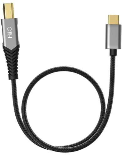 FiiO Câble adaptateur LD-TC1 Type-B vers USB Type-C, 50 cm, USB, Compatible avec Smartphone, Tablette, Adaptateur de charge