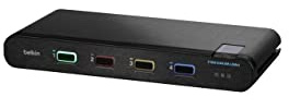 Belkin Universal 2nd Gen Secure KVM Switch, 4-Port Single Head No CAC