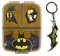 OM SUPPLIES Batman - Lonchera reutilizable con 3 compartimentos múltiples para niños, escuela (Batman)