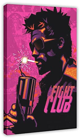 Filmposter Fight Club 5,077.5 cm Tyler Durden (27) Filmposter auf Leinwand, Schlafzimmer-Dekor, Sportlandschaft, Büro, Raumdekoration, Geschenk, Rahmen-Stil, 20 x 30 cm