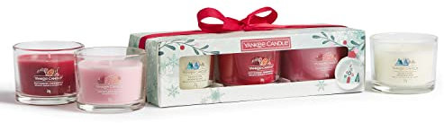 Yankee Candle Geschenkset | 3 duftende gefüllte Votivkerzen | Snow Globe Wonderland Kollektion | Perfekte Geschenke für Frauen, 1716505E
