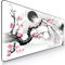 Nyfter - 3XL Gaming Mauspad Sakura Weiß 1200 x 600mm Premium Fuji Mousepad Size Groß vernähte Kanten langlebig mit high-end Glide und Anti-Rutsch Speed Gaming Mauspad