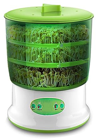 Macchina Automatica Per La Coltivazione Dei Fagioli Sprouter, Germogliatore Domestico, Strumenti Di Germinazione Di Grande Capacità, Con Sistema Di Irrigazione Automatica (EU,3 Layer)
