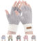Fingerlose Winterhandschuhe für Damen - Winterhandschuhe Ohne Fingerkuppen Thermohandschuhe Warme Winter Handschuhe Arbeiten Radfahren Fahren