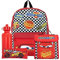 Disney Juego de Mochila Cars de 4 Piezas | Mochila Rayo Mcqueen, Estuche para lápices, Botella de Agua y Bolsa para el Almuerzo | Mochilas Infantiles para El Colegio Y Las Aventuras