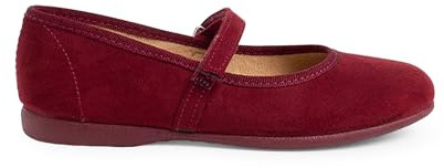 Pisamonas Mädchen Riemchenballerinas Aus Serratex Mit Klettverschlussriemen Größe 40 Farbe Bordeauxrot