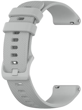 MYAYD Armband Kompatibel mit Polar Ignite & Polar Unite,Universal 20mm Uhrenarmband Ersatzband Sport Armbänder Draussen Fitness Wechselarmband Zubehör für Damen/Herren,Silikon (Grau)