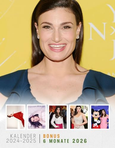 Kalendar 2024 - 2025: Promi- und Unterhaltungs Kalender mit Idina Menzel, umweltfreundlich, Jan 2024 bis Jun 2026, 30 Monate, 17 x 11 geöffnet, ... Papier, tolles Geschenk für geliebte Fans,