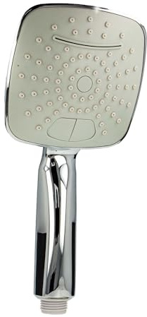 tecuro Handbrause ew-120Q mit Schwallstrahl - ideal für Sauna und Wellness - verchromt
