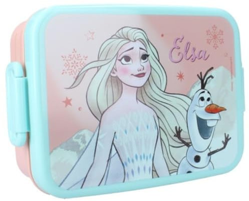 My sweety pop - Brotdose - Lunchbox - Die Eiskönigin - Kindergarten - Schule - Urlaub - Mahlzeit - 16 cm - für Mädchen - Beige - Geschenkidee