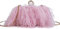 MOISTRI Donne Struzzo Piuma Borsa Tote Bag Crossbody Spalla Soffice Borsa Del Partito Borsa Da Sera per Anniversario di Nozze Rosa