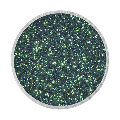 36 Iridescent Colours Fine Glitter Dust Nails Art Face Body Eye Shadow (Iridescent - Olive Green - C16) (Sample Size)