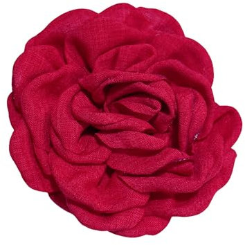 90mm Broche Délicate En Forme De Camélia Pour Femmes Et Filles, En Tissu Fait à La Main, Corsage Floral, Fête De Mariage, Danse, Robe, Costume, Vêtements, Accessoires, Bijoux, Cadeaux (rouge)