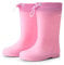 DREAM PAIRS Kids Stivali da Pioggia con Cordoncino Regolabili Stivali da Pioggia in Gomma Leggera Antiscivolo per Ragazzi e Ragazze,Size 28.5,Rosa,SDRB2401K