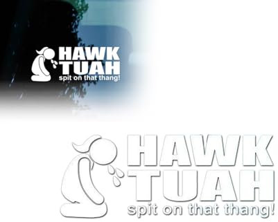 Hawk Tush Aufkleber, Spit on That Thang Car'Viral Girl, Meme-Aufkleber (5 Stück), lustiger, hochwertiger Vinyl-Aufkleber, handgefertigt, Gag-Geschenk-Aufkleber für Autos, LKWs, Laptops (5 Stück)