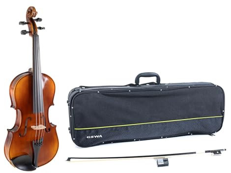 GEWA viola, set per viola serie Allegro VA1-40,8 cm Pronto per l'uso con custodia per viola, arco in carbonio, corde Thomastik Infeld AlphaYue