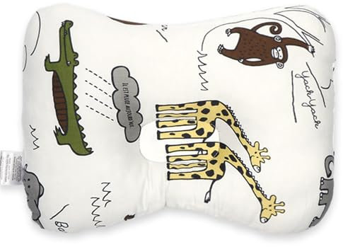 champracer Kindkissen, Kindkissen zu Flathead Kindkissen, Kindkissen, 0-12 Memory Foam Reisekissen, Autositz (Brauner Löwe,28 * 20 * 5cm)