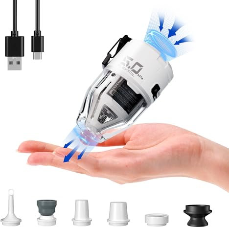FLEXTAILGEAR MAX PUMP 3 Portable Air Pump, 5.0kPa, Lighting, USB Rechargeable to Inflate Deflate for Pool Floats Air Bed/Mattress Swimming Ring Vacuum Storage Bags (White)